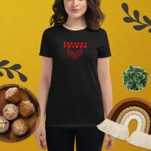 Load image into Gallery viewer, Sargent Tucker's - Red Logo Striped - Women's short sleeve t-shirt