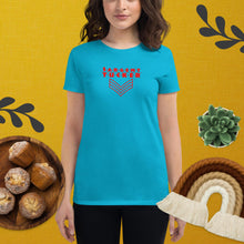 Load image into Gallery viewer, Sargent Tucker's - Red Logo Striped - Women's short sleeve t-shirt