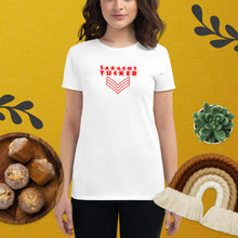 Load image into Gallery viewer, Sargent Tucker's - Red Logo Striped - Women's short sleeve t-shirt