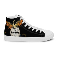 Load image into Gallery viewer, Anada Records, LLC Logo, Women’s high top canvas shoes